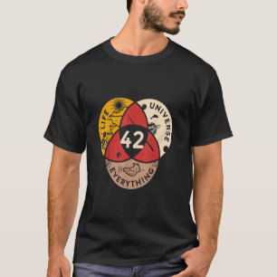 Camiseta 42 Resposta à Vida Universo e Tudo Ciência