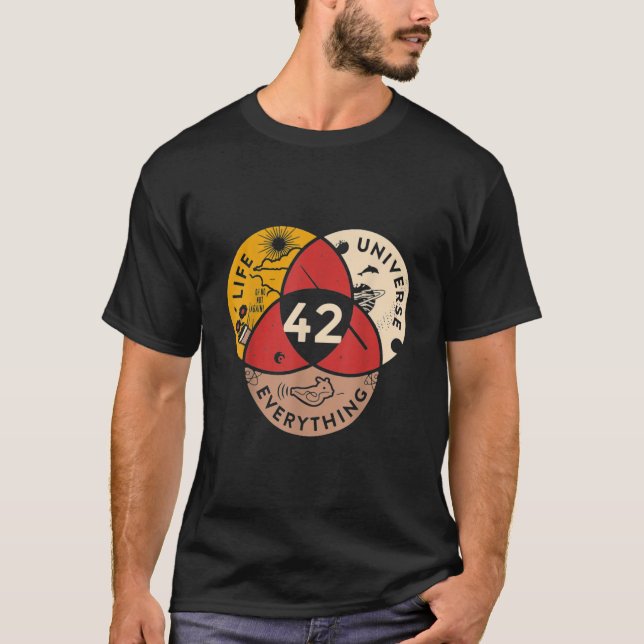 Camiseta 42 Resposta ao Universo da Vida e à Ciência de Tud (Frente)