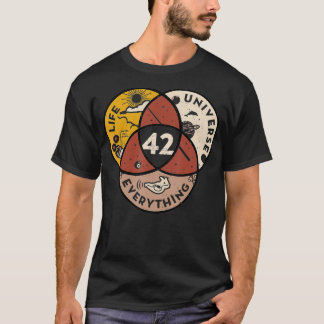 Camiseta 42 resposta ao universo da vida e tudo