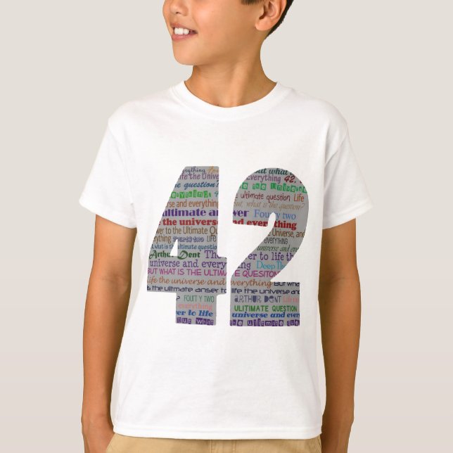 Camiseta 42: Vida o universo e tudo (Frente)
