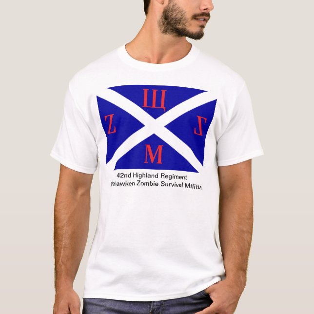Camiseta 42nd Regimento WZSM das montanhas (Frente)
