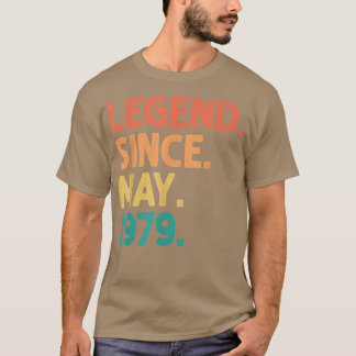 Camiseta 43ª Legenda De Aniversário Desde Maio De 1979 43 A
