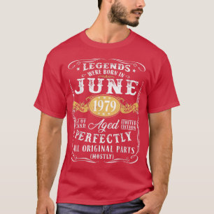 Camiseta 43º Aniversário De Legendas De Decoração Foram Nas