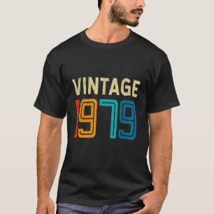Camiseta 43º Aniversário Vintage 1979 43 Anos Homens