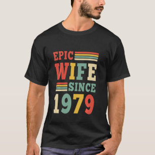 Camiseta 43. ª Esposa Epic do Aniversário do Casamento de