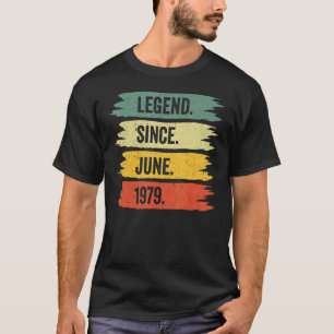 Camiseta 43. º aniversário As Legendas De Vintage Retro For
