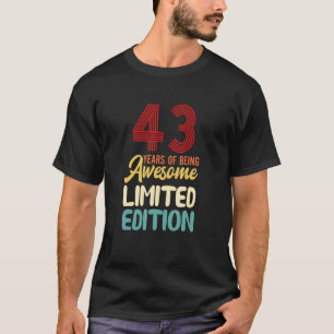 Camiseta 43 Anos De Espetacular 43º Aniversário