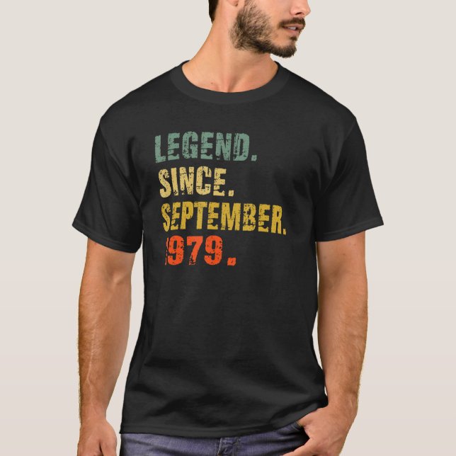 Camiseta 43 anos de idade 43 anos de aniversário oferece le (Frente)