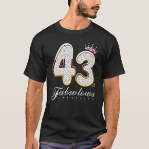 Camiseta 43 e Fabuloso Diamante C de Aniversário, 43 anos