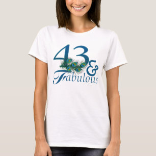 Camiseta 43rd T-shirt do aniversário