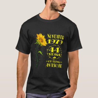 Camiseta 44º 44 Nascido Em Novembro De 1979