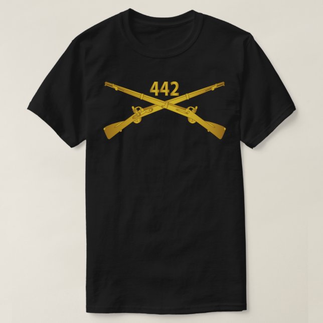 Camiseta 442 Regimento de Infantaria com Texto para Infanta (Frente do Design)