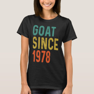 Camiseta 44 Aniversário De 44 Anos De CAPOTA Desde 1978