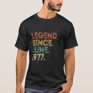 Camiseta 44 Aniversário De 44 Anos De Idade Da Legenda Vint