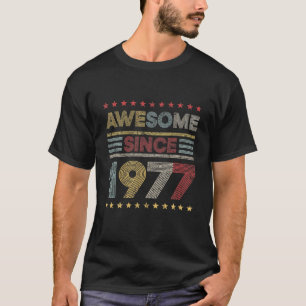 Camiseta 44 Aniversário Decorações Incríveis Desde 1977 44 