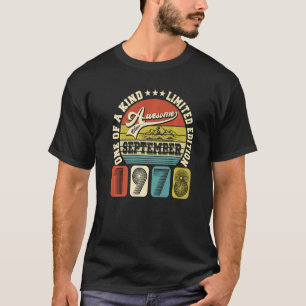 Camiseta 44 Anos 44 Birthday Incrível Desde setembro