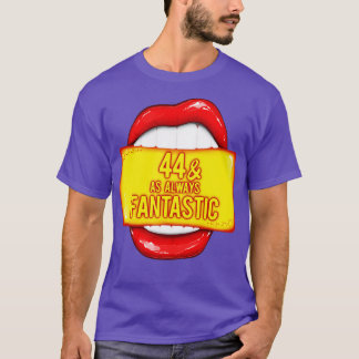 Camiseta 44 Birthday Women 44 Como Sempre Fantástico Red Li