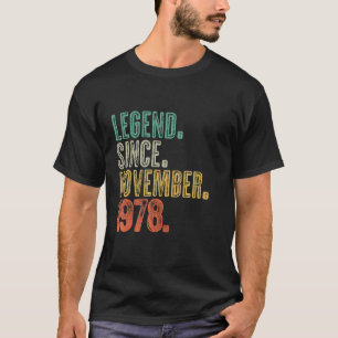 Camiseta 44 de novembro de 1978, com 44 anos de idade
