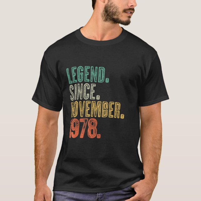 Camiseta 44 de novembro de 1978, com 44 anos de idade (Frente)