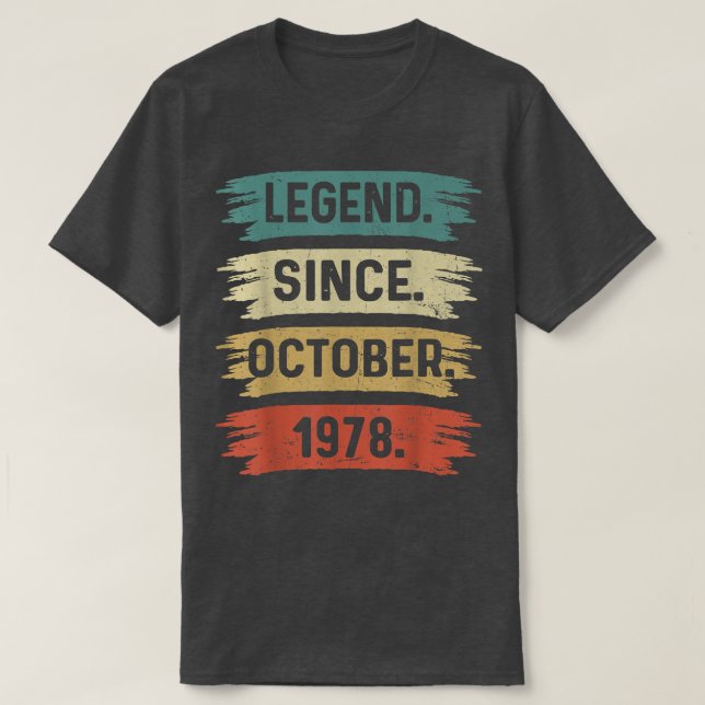 Camiseta 44 De Outubro De 1978 (Frente do Design)