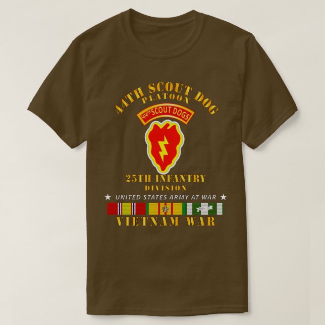 Camiseta 44 Scout Dog Platon 25 Intry Div VN SVC (Frente do Design)