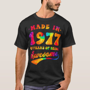 Camiseta 44th Birthday Tie Dye 44 Year Old Made Awesome 197