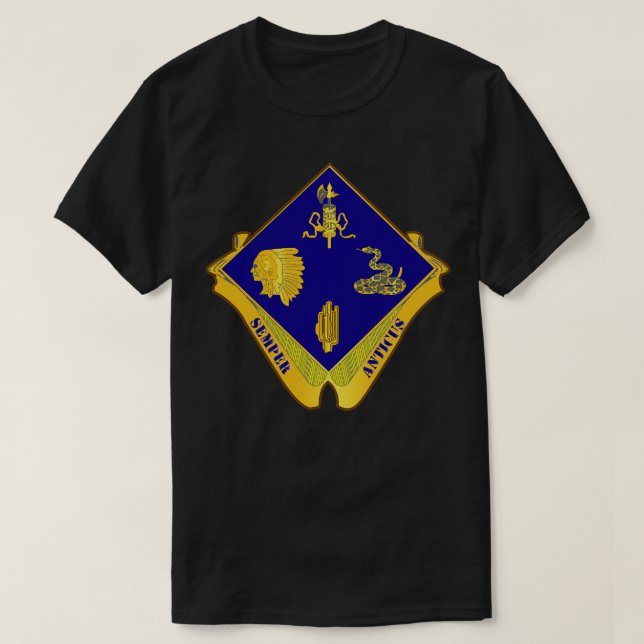 Camiseta 45ª Divisão de Infantaria com Texto (Frente do Design)