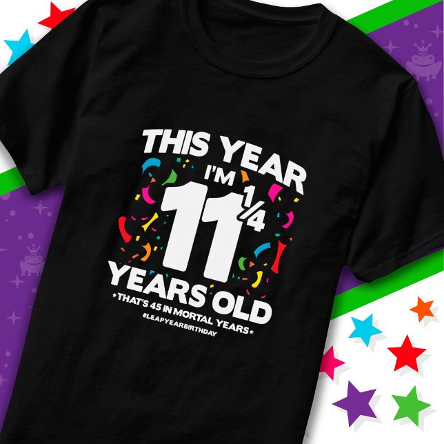 Camiseta 45º aniversário Anos mortais saltam ano Dia 29 de  (Criador carregado)