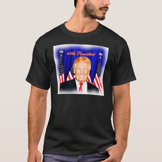 Camiseta 45º Presidente Donald Trump _ (Frente)
