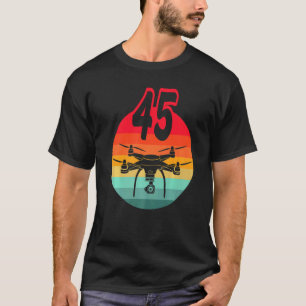 Camiseta 45.º aniversário I - Drones com controle remoto re