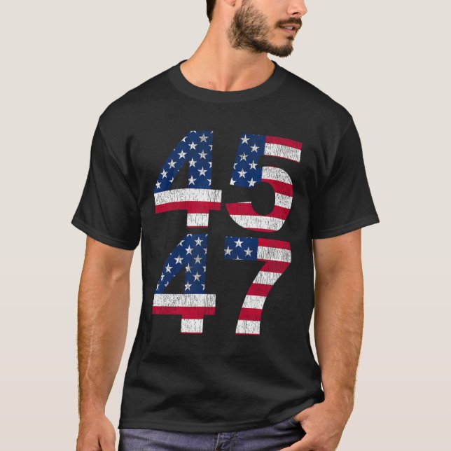 Camiseta 45 47 2024 Presidente Vintage (Frente)