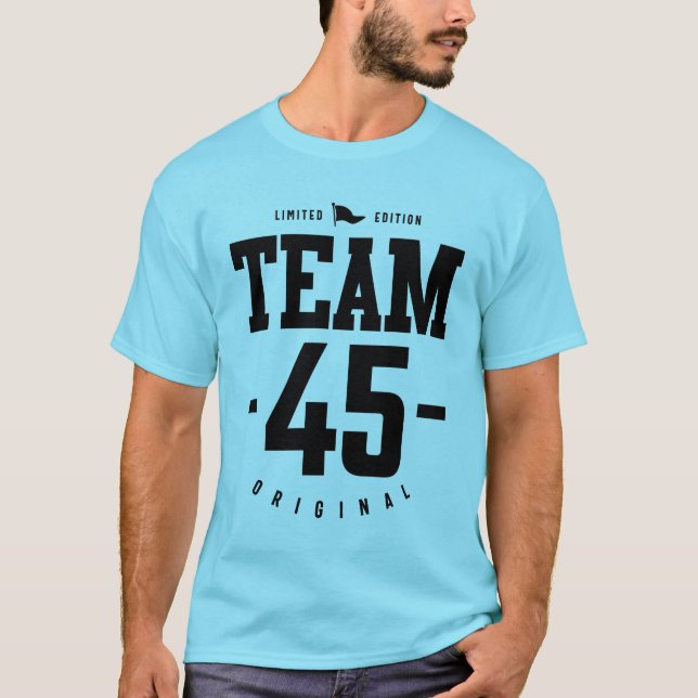 Camiseta 45 anos - 45º presente engraçado de aniversário (Frente)