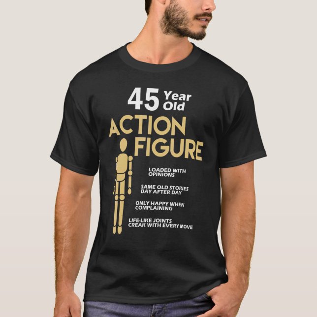 Camiseta 45 anos de ação Figura 45 - Aniversário Anniversa (Frente)
