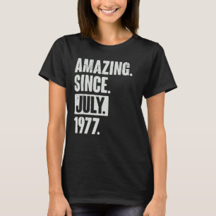 Camiseta 45 anos de idade 45 anos aniversário incrível desd