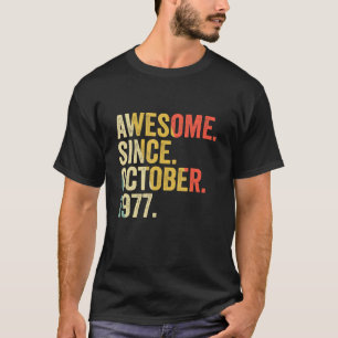 Camiseta 45 anos de idade 45 anos aniversário incrível desd
