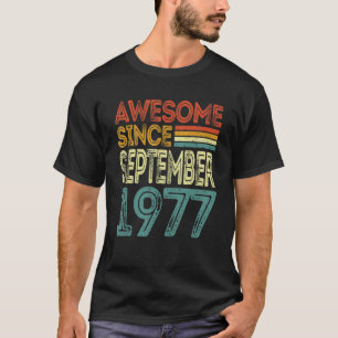 Camiseta 45 Anos De Idade Incrível Desde Setembro De 1977 4