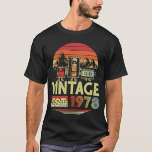 Camiseta 45 anos feita em 1978 Vintage 45th Birthday Re
