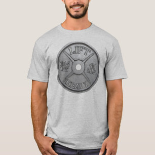 Camiseta 45 libras de placa do Barbell - LEVANTE PESADO