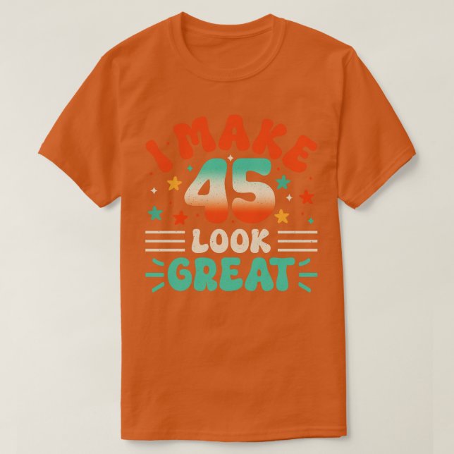 Camiseta 45.o aniversário 1 (Frente do Design)