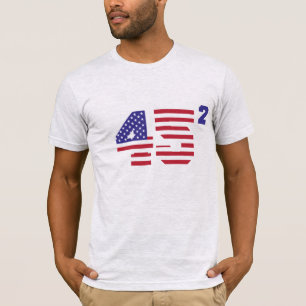 Camiseta 45 Trump Quadrado 2020 O Segundo Prazo Do Sequel