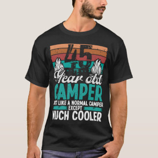 Camiseta 45 Year Old Camper Scouting Camping 45 Birthday gi