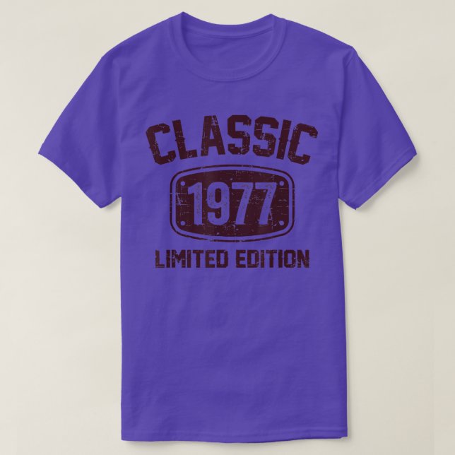 Camiseta 45 Years Old Classic 1977 Limited Edition 45th Bir (Frente do Design)