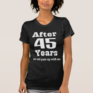 Camiseta 45th Aniversário (engraçado)