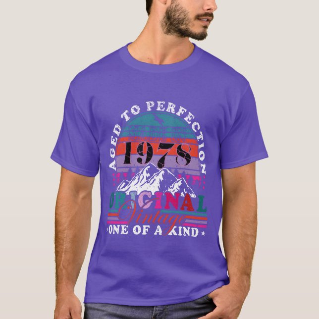 Camiseta 45th birthday vintage 1978 vintage 1978 family (Frente)