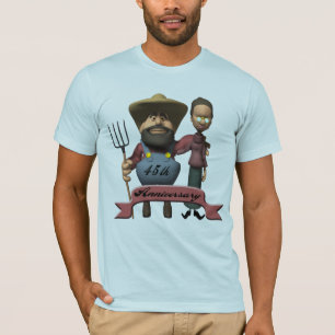 Camiseta 45th Presentes do aniversário de casamento
