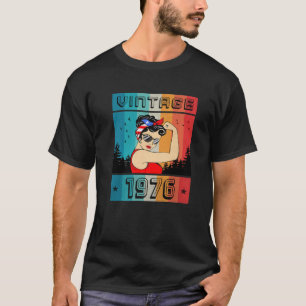Camiseta 46º Aniversário Com 46 Anos De Idade Para Mulher