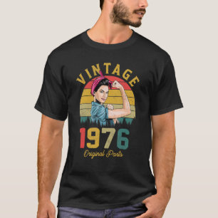 Camiseta 46º aniversário Mulheres Vintage 1976 46 anos