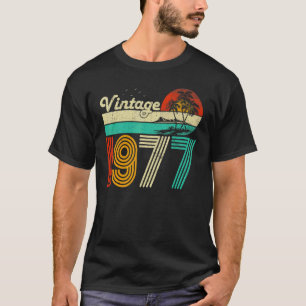 Camiseta 46º Aniversário Vintage 1977 46 Anos Mulheres