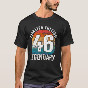 Camiseta 46º aniversário Vintage Legendary Bday