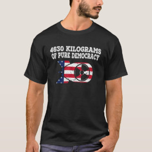 Camiseta 4670 Quilogramas De Bandeira Americana Pura Democr
